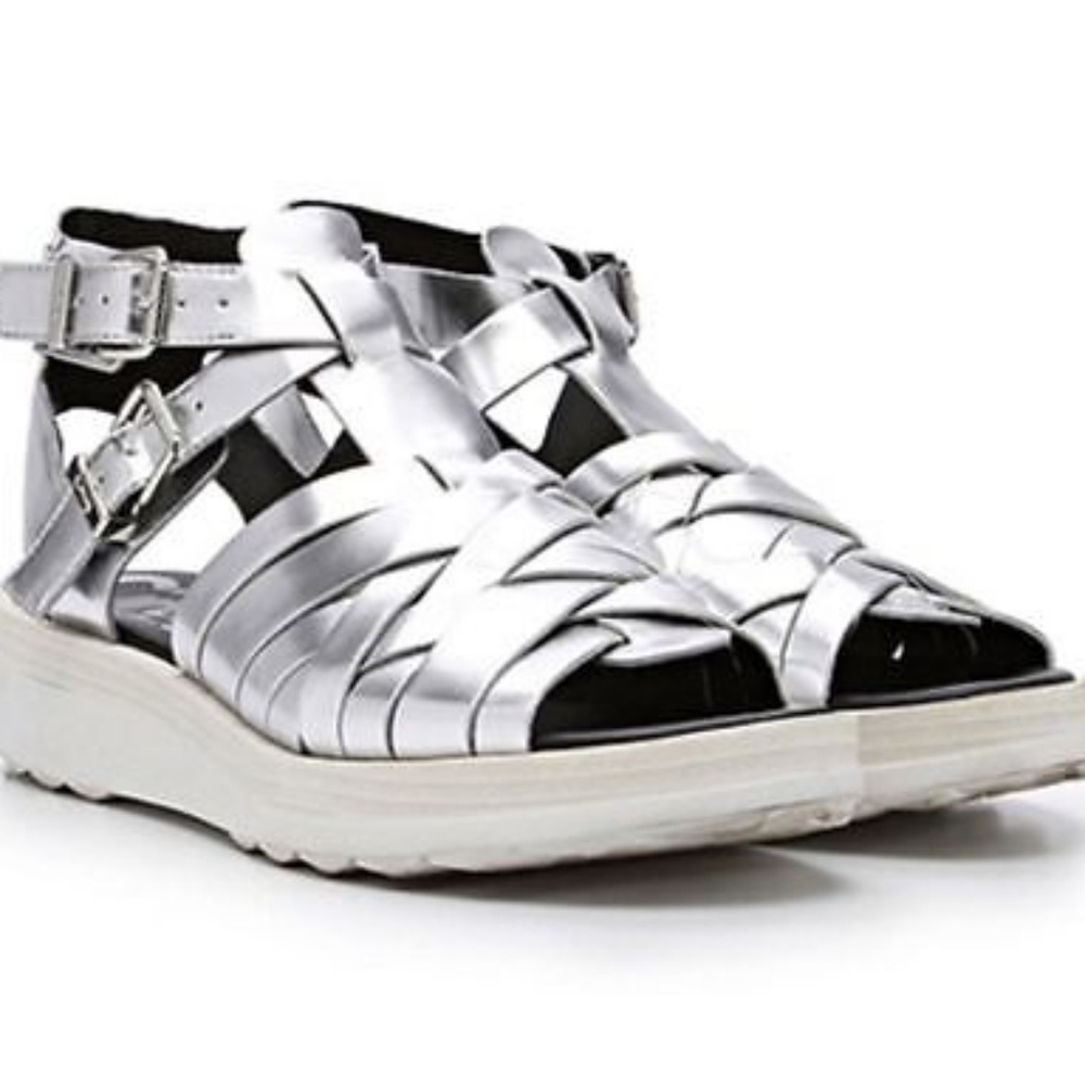 Circus by Sam Edelman metallic woven faux-leather